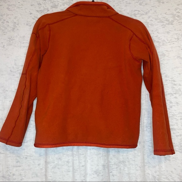 Patagonia Womens Orange Fleece with Side zipper pockets Full Zip Jacket Size S - Picture 8 of 8